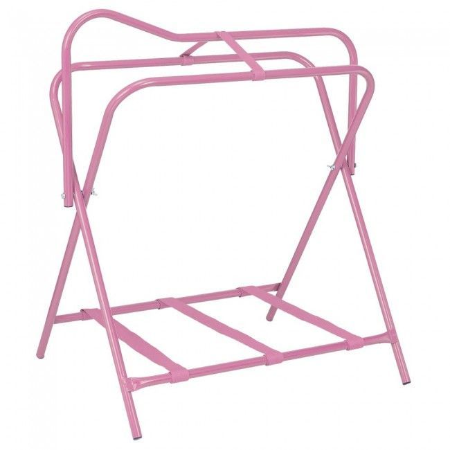 Folding Saddle Stand Pink