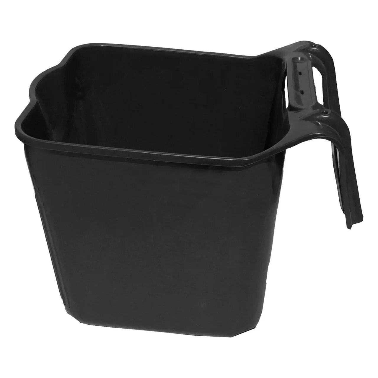 Tuff Stuff  Square Plastic Fence Feeder 14 QT Black