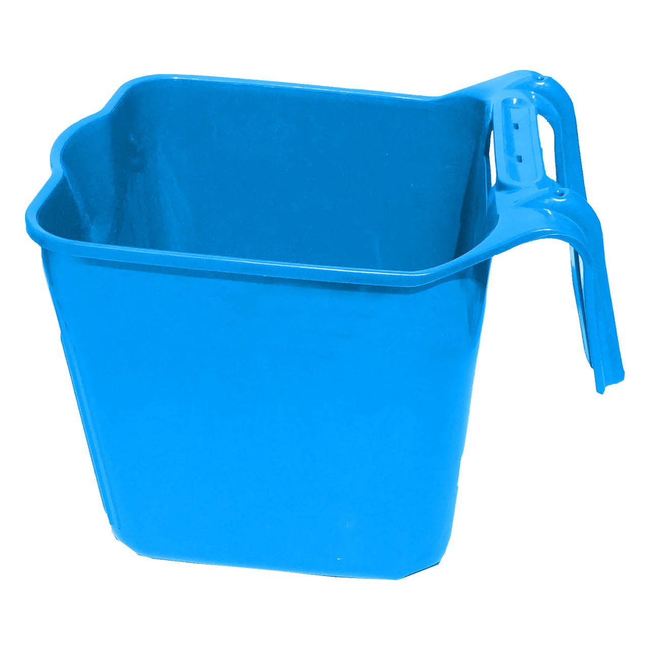 Tuff Stuff Square Plastic Fence Feeder 14 QT Blue