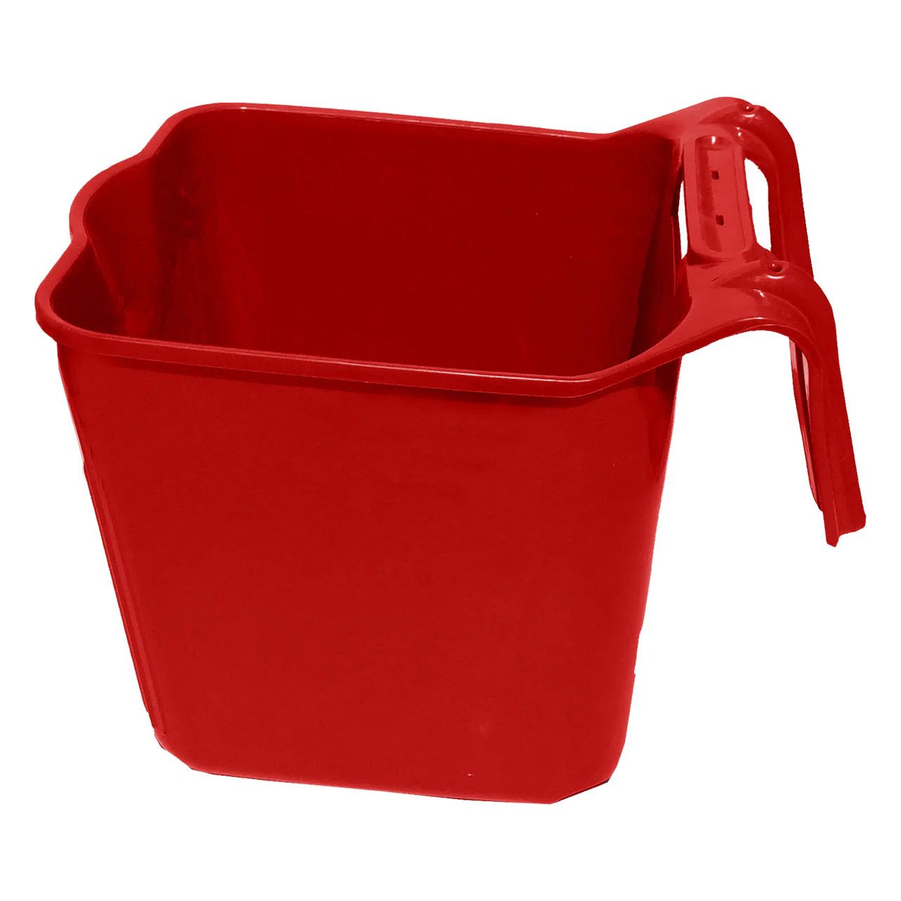Tuff Stuff Square Plastic Fence Feeder 14 QT Red