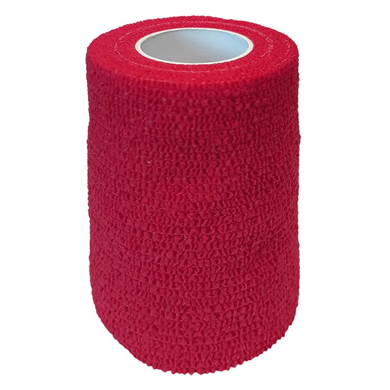 Silverline Cohesive Bandage 4” X 4.5M Red