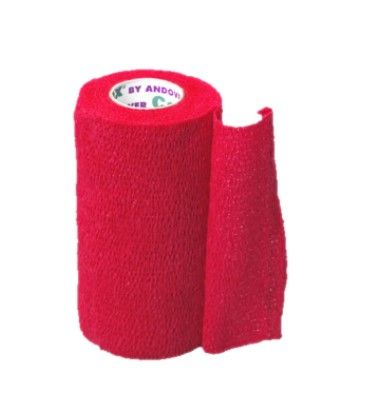 Coflex Cohesive Bandage 4” x 15’ Red