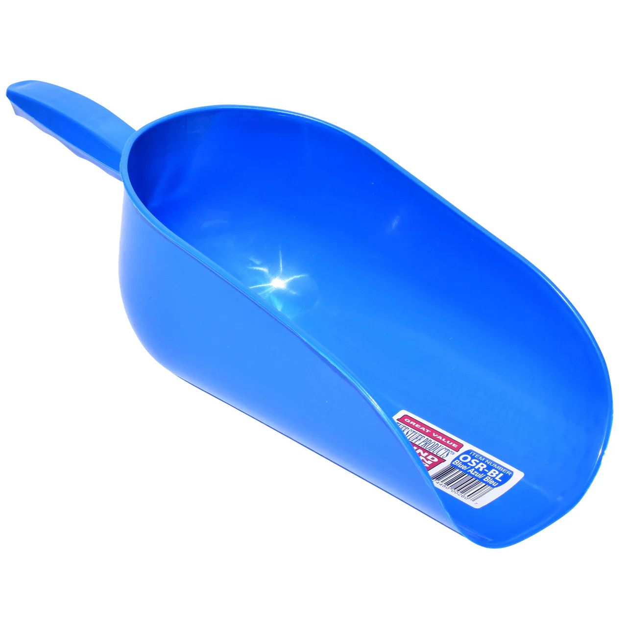 Tuff Stuff Round Open Feed Scoop Blue