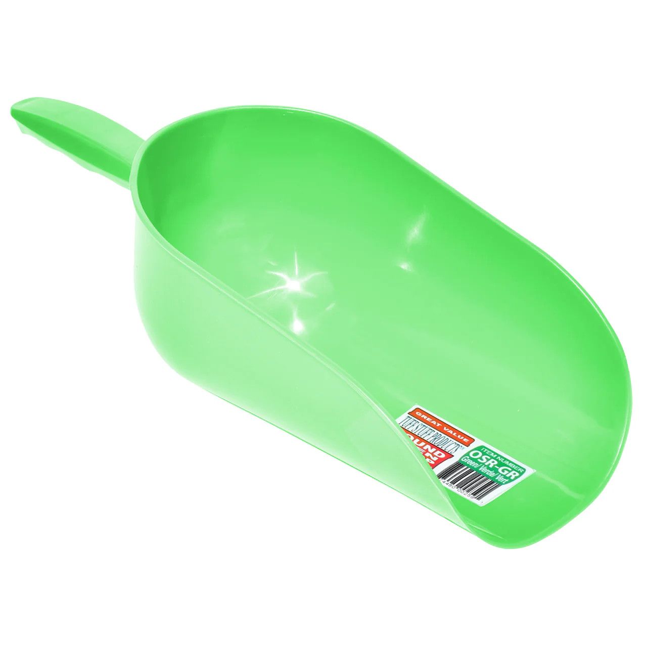 Tuff Stuff Round Open Feed Scoop Lime Green