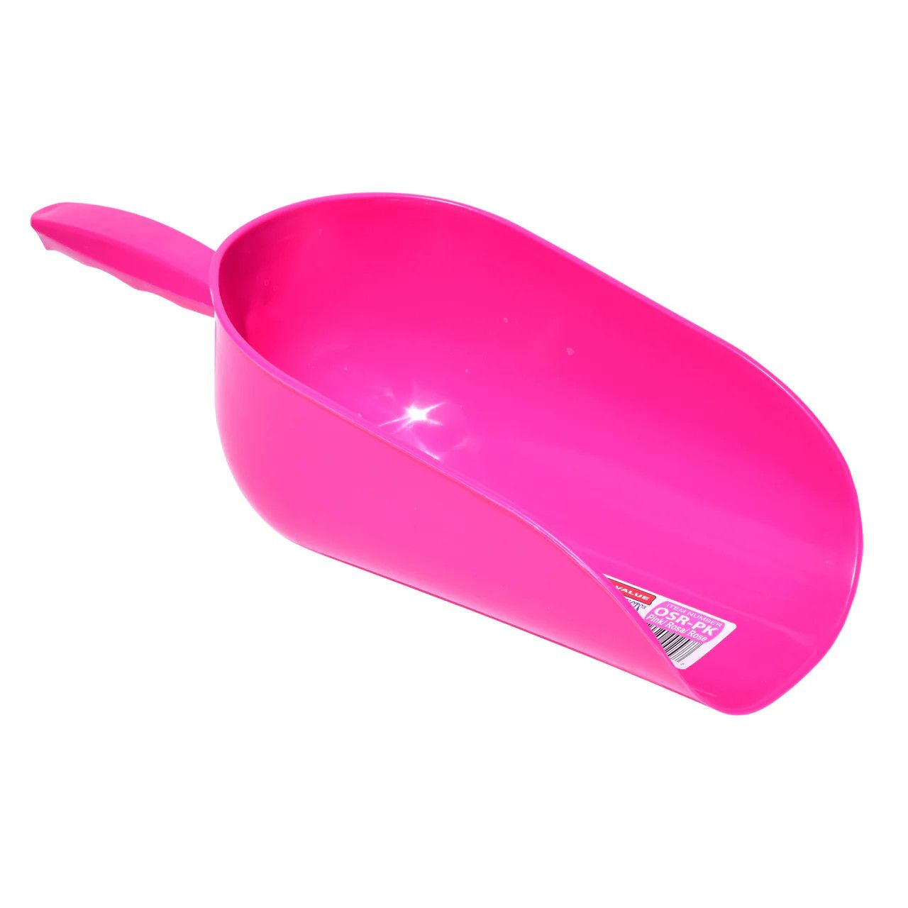 Tuff Stuff Round Open Feed Scoop Pink