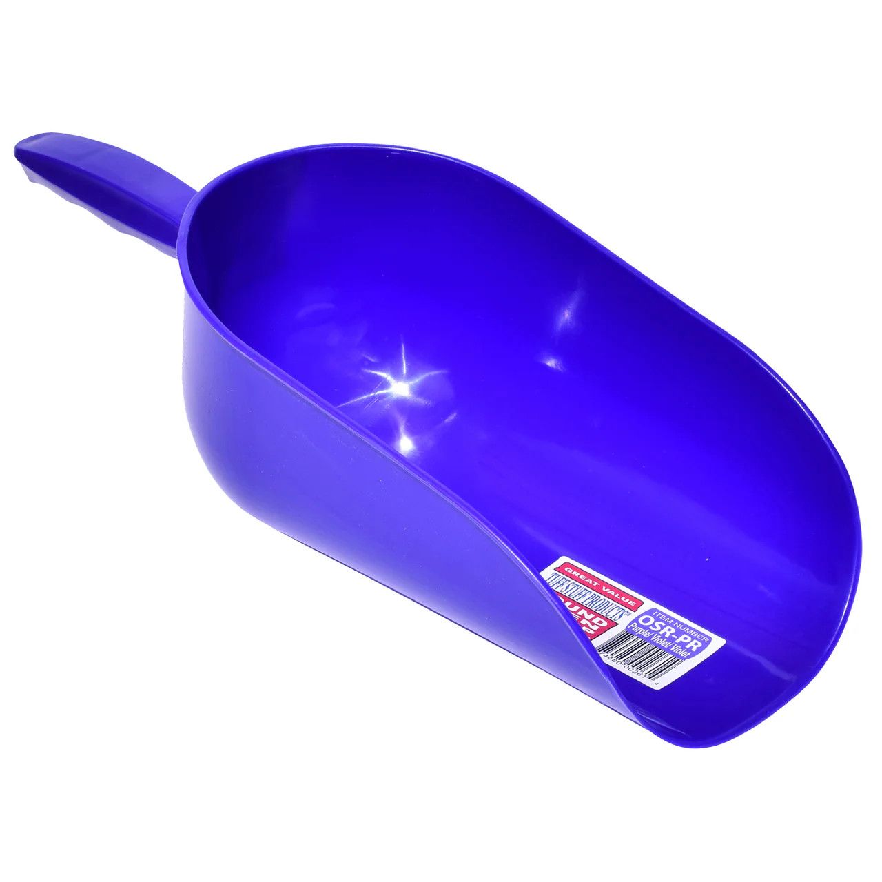 Tuff Stuff Round Open Feed Scoop Purple