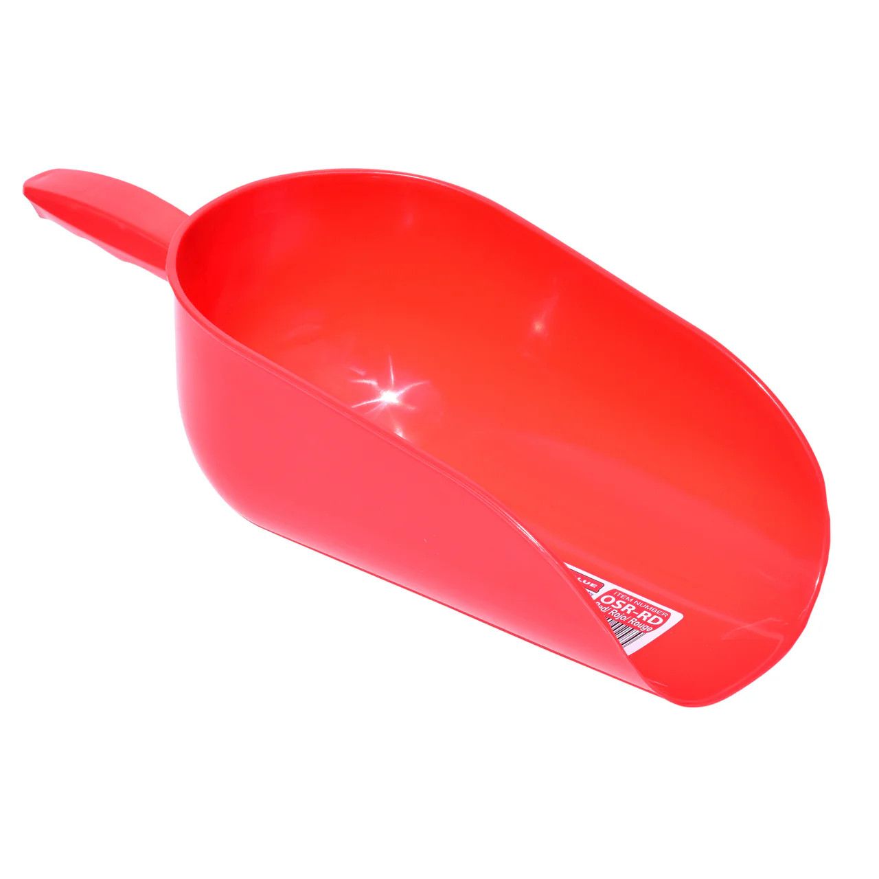 Tuff Stuff Round Open Feed Scoop Red