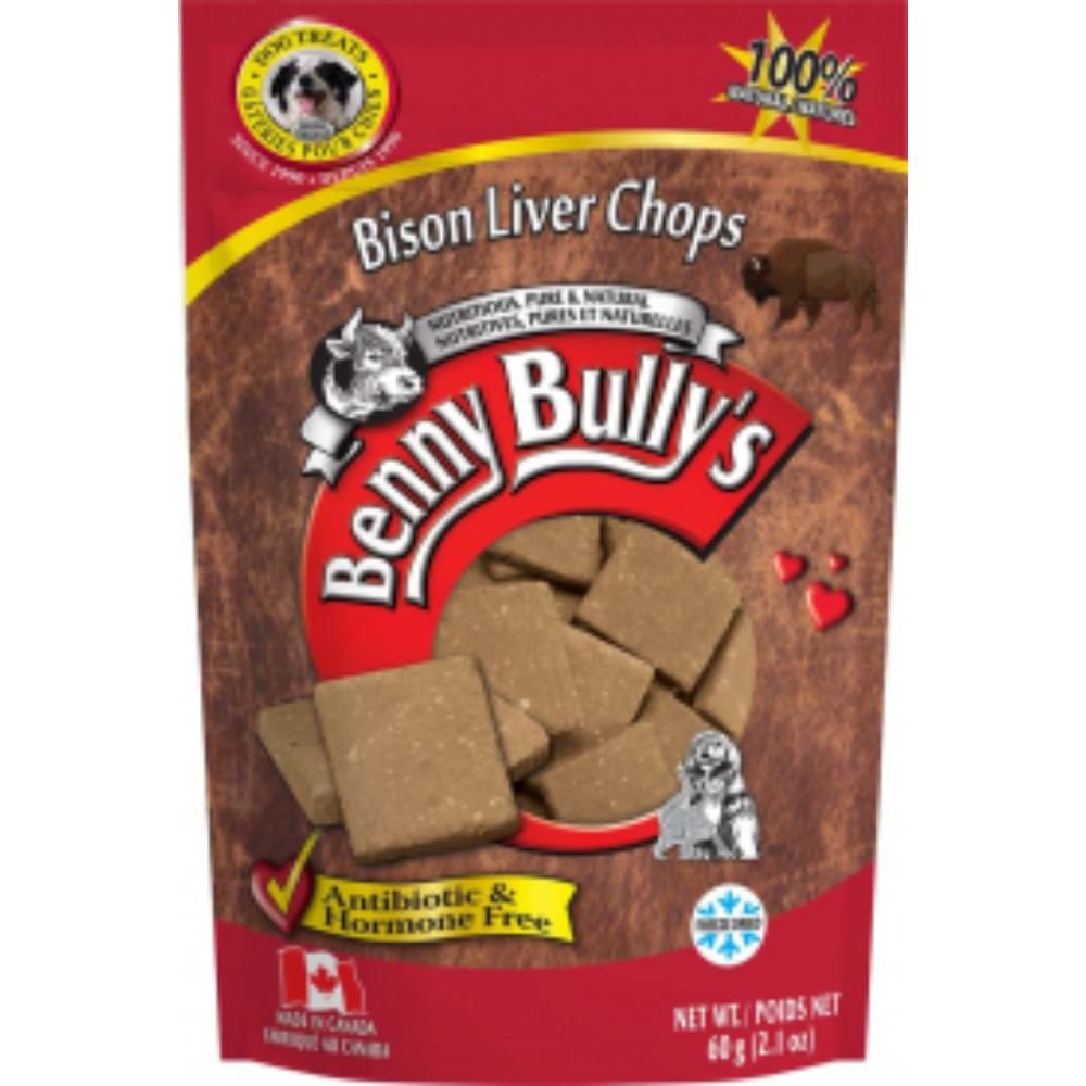 Benny Bully&#39;s Bison Liver Chops [DOG] 60GM