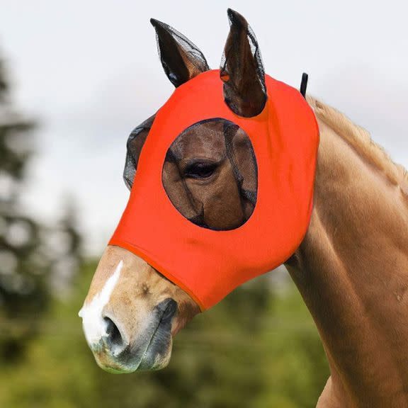Comfort Fit Lycra Fly Mask Orange M