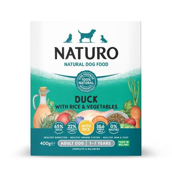 Naturo Adult Duck w/ Rice &amp; Vegetables 7/400GM