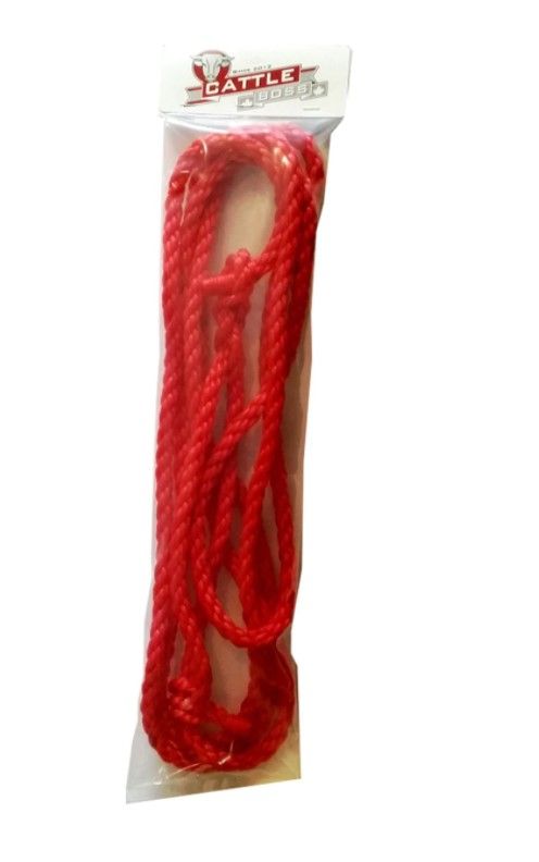 Cow Rope Halter Red