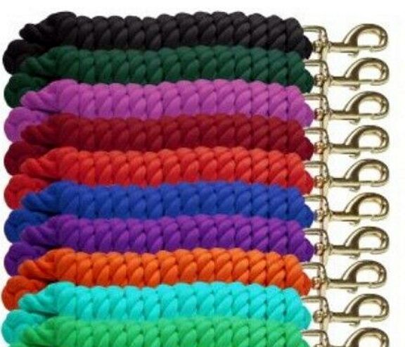 Cotton Lead Rope w/ Bolt Snap 3/4” Green