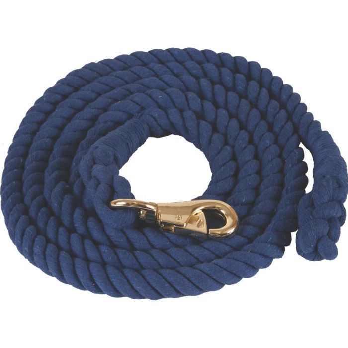 Cotton Lead Rope w/ Bull Snap 3/4” Blue