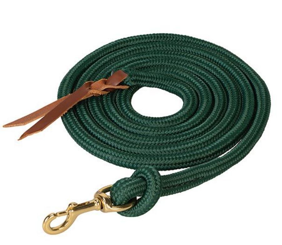 Cowboy Lead Rope w/ Removeable Snap Green