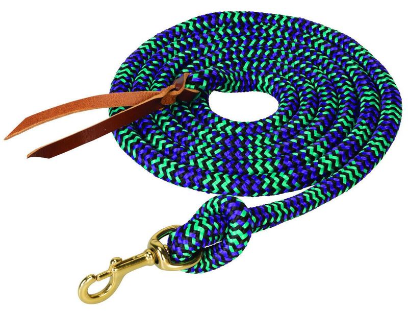 Cowboy Lead Rope w/ Removeable Snap Purple/Black