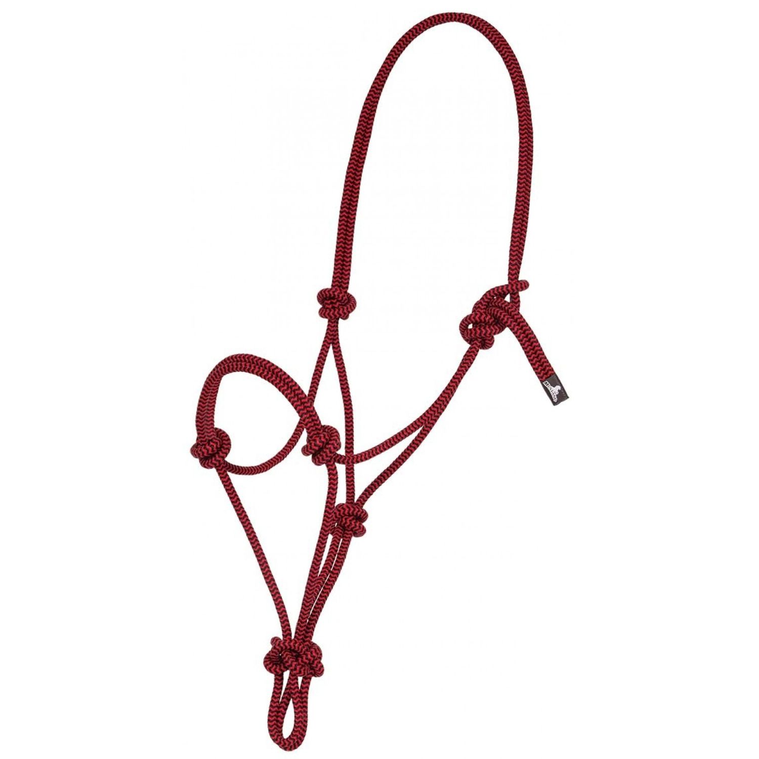 Mustang Rope Halter Red/Black