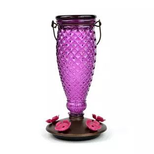 Perky Pet Top Fill Diamond Wine Hummingbird Feeder 24OZ