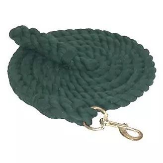 Cotton Lead Rope w/ Bolt Snap 10&#39; Green