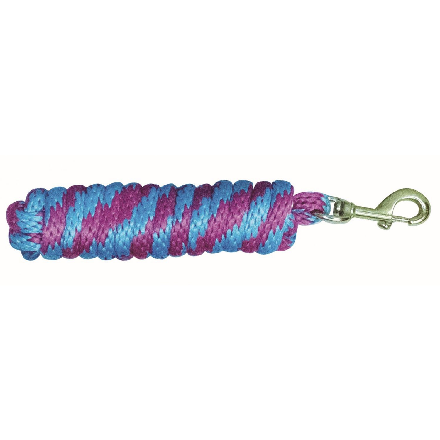 Poly Lead Rope 10’ Fuschia/Turquoise