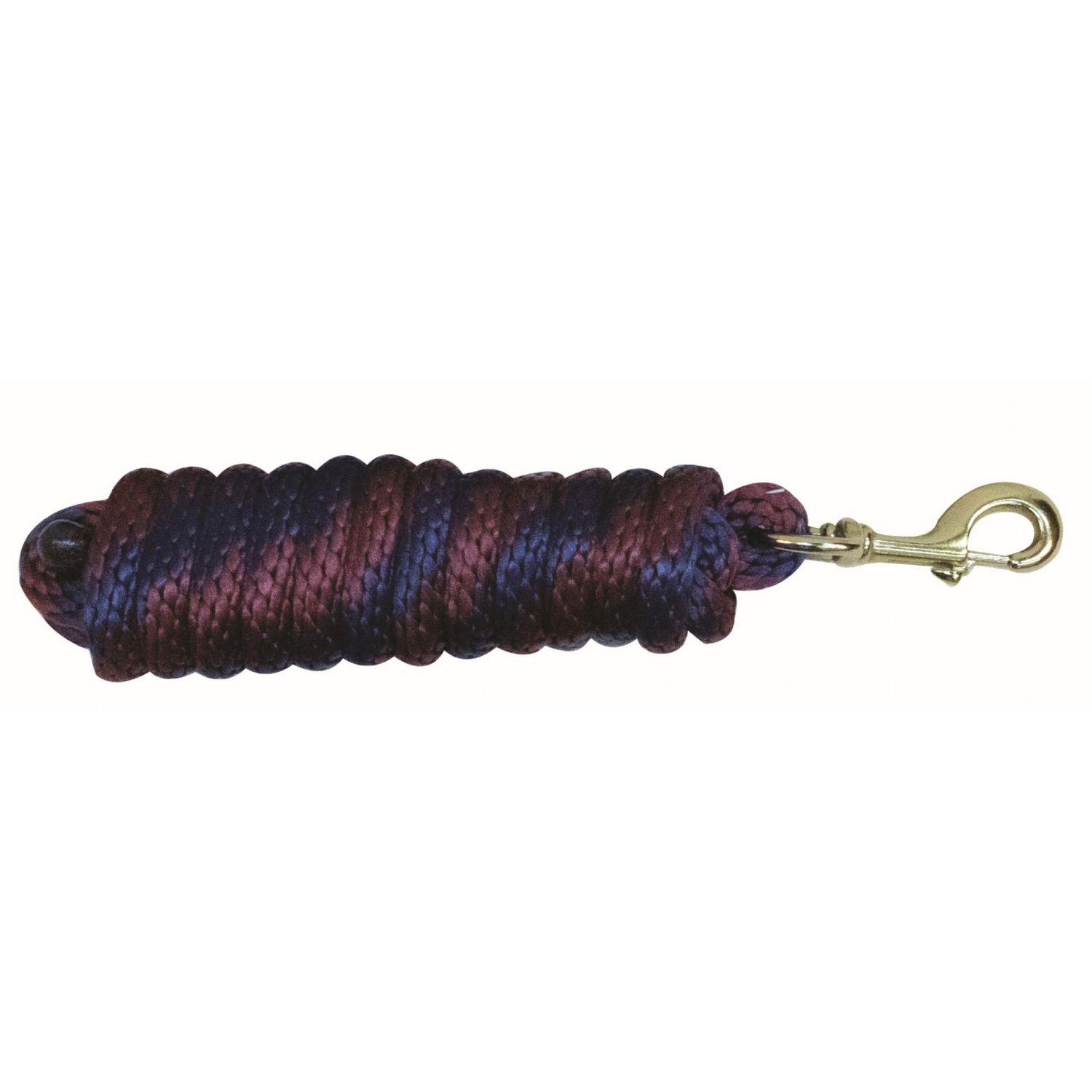 Poly Lead Rope 10’ Navy/Burgundy