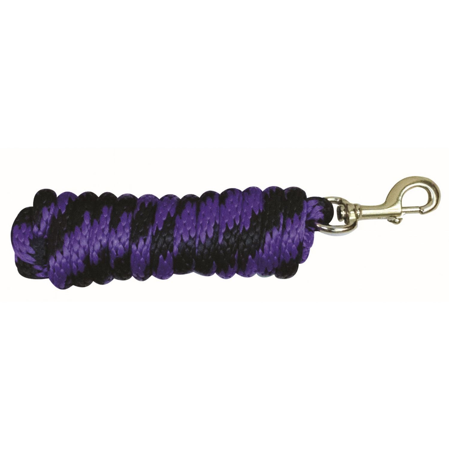 Poly Lead Rope 10’ Purple/Black