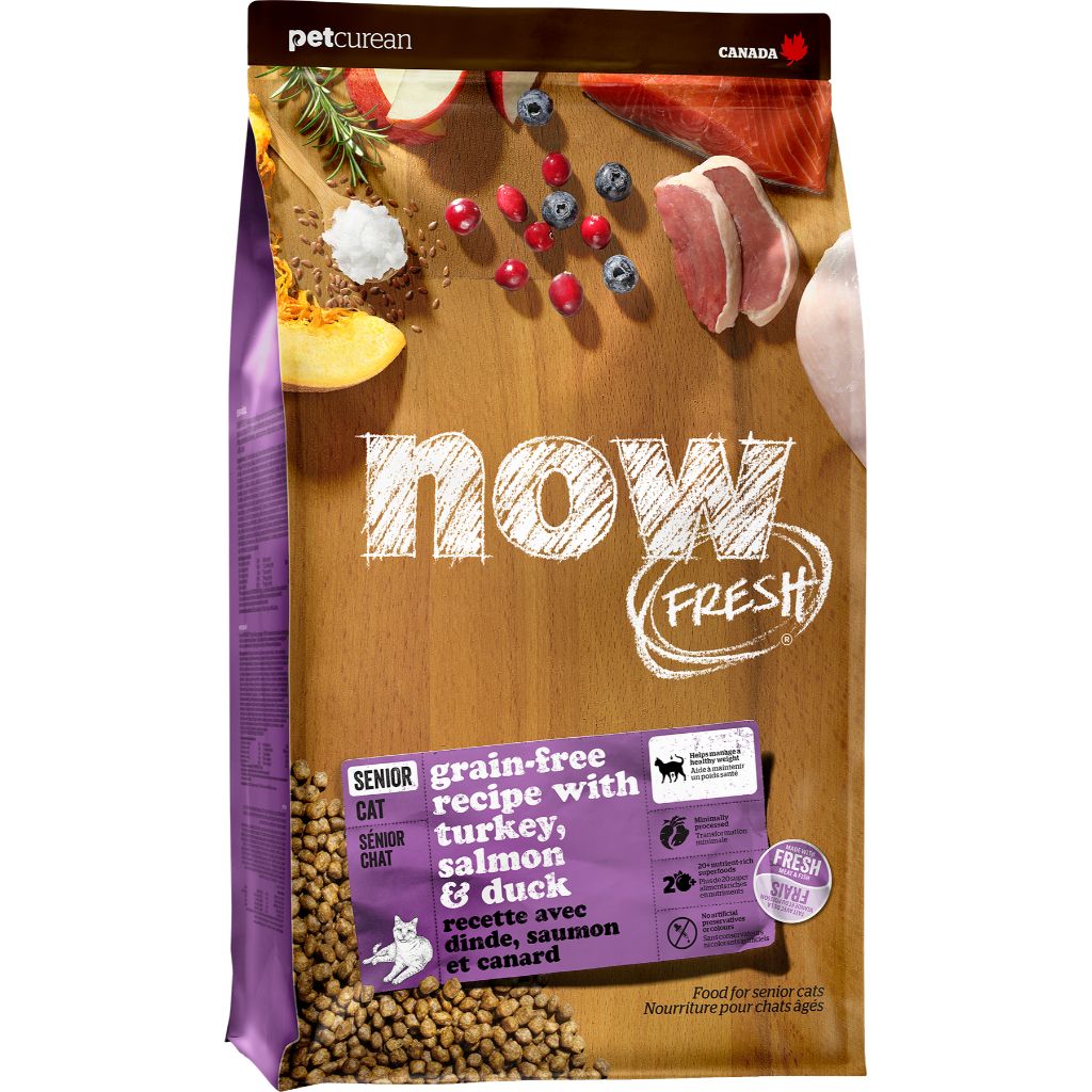 NOW Fresh Turkey Salmon &amp; Duck Senior [CAT] 8LB