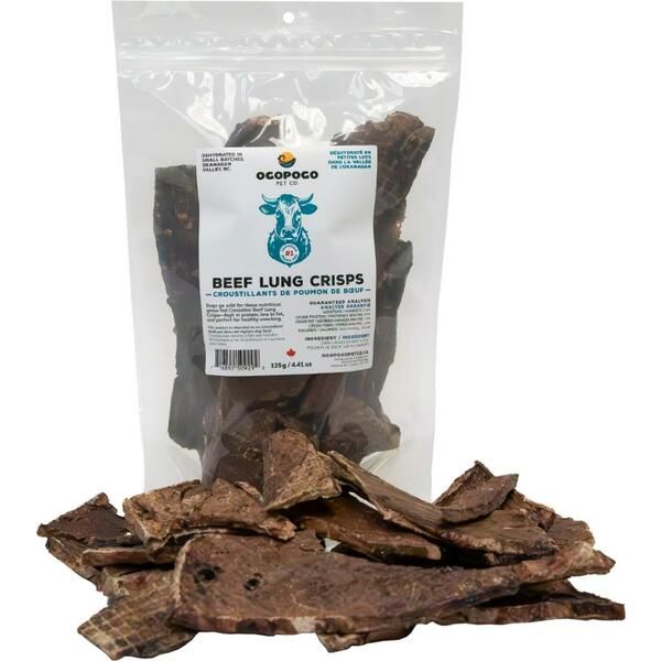 Ogopogo Beef Lung Crisps 125GM