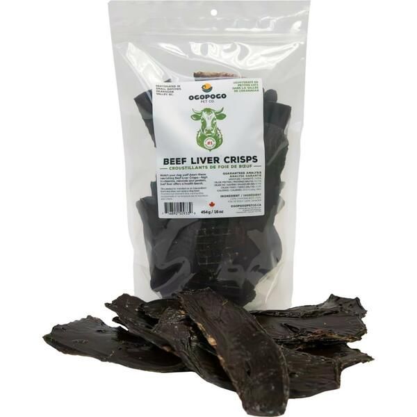 Ogopogo Beef Liver Crisps 454GM