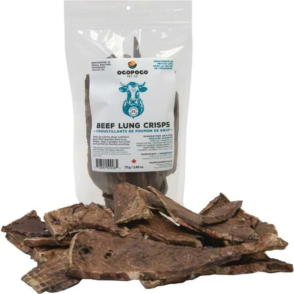 Ogopogo Beef Lung Crisps 75GM