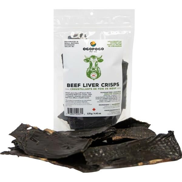 Ogopogo Beef Liver Crisps 125GM