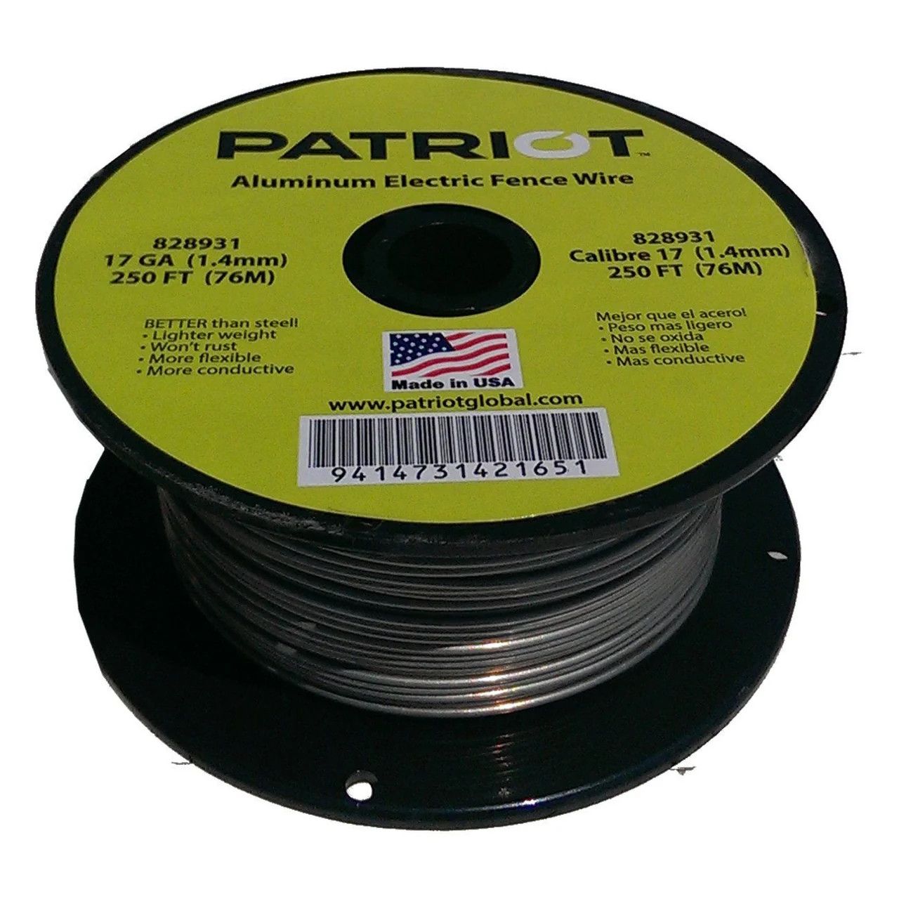 Patriot Aluminum Wire 17G 250'