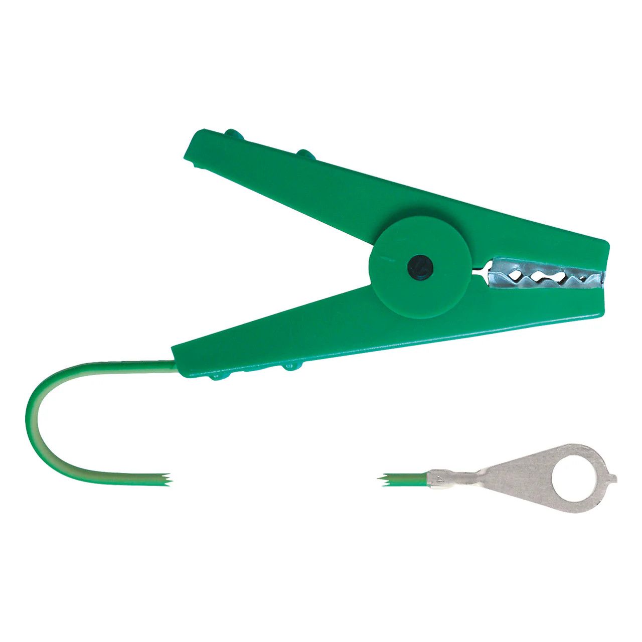 Corral Earth &amp; Fence Connection Cable 100CM w/ Eyelet - Green