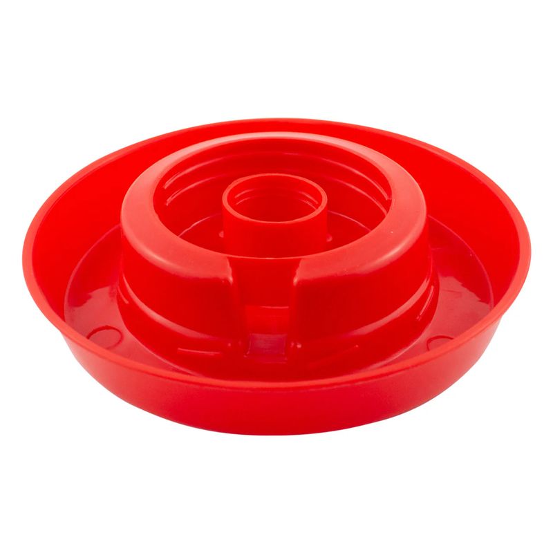 Tuff Stuff Enclosed Poultry Drinker Base 1 QT Red