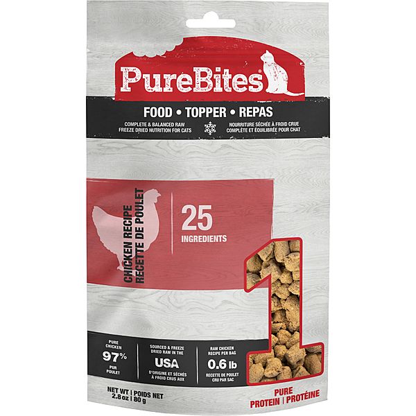 PureBites Freeze Dried Food/Topper Chicken [CAT] 80GM