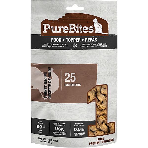 PureBites Freeze Dried Food/Topper Turkey [CAT] 80GM