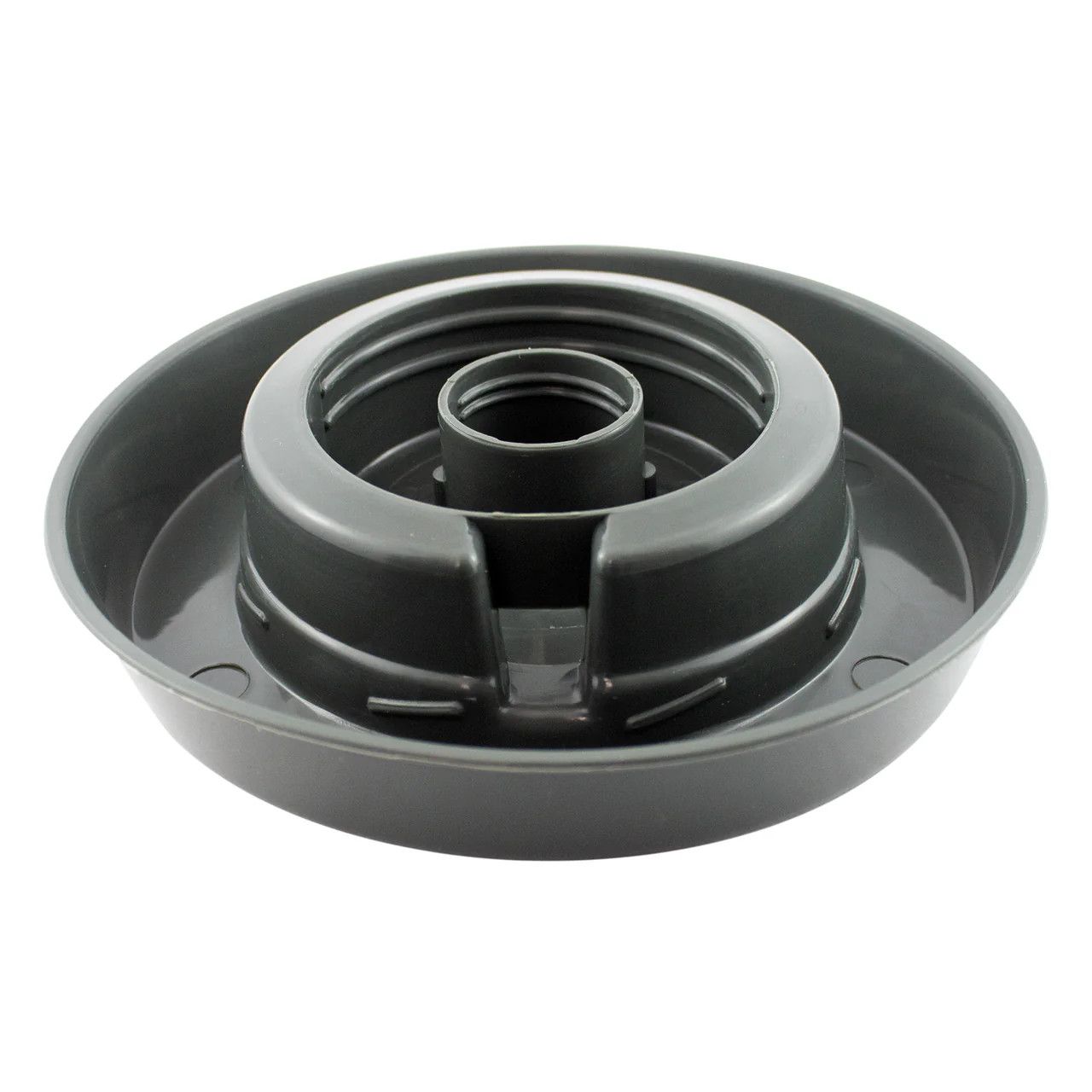 Tuff Stuff Enclosed Poultry Drinker Base 1 QT Grey