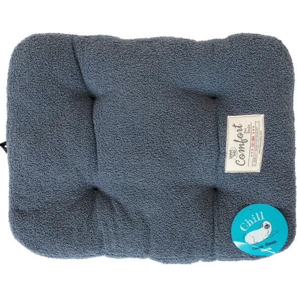 HT Chill Gusset Bed Teddy Grey 24" x 18"
