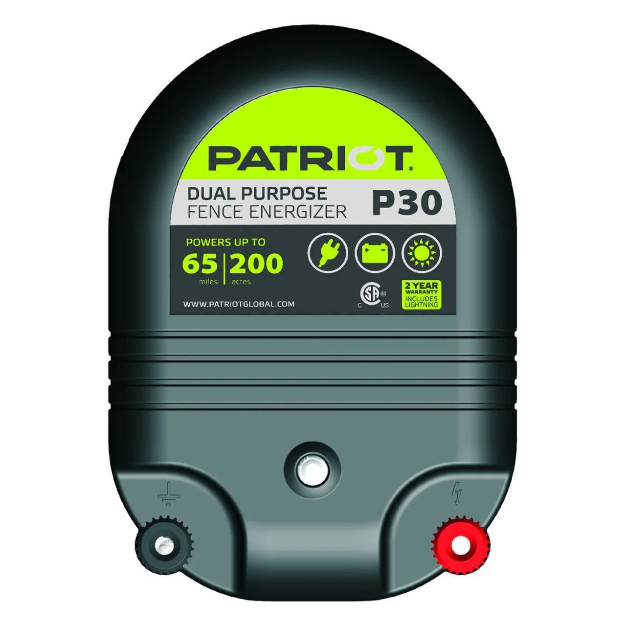 Patriot P30 Dual Purpose Fence Charger 12V/110V
