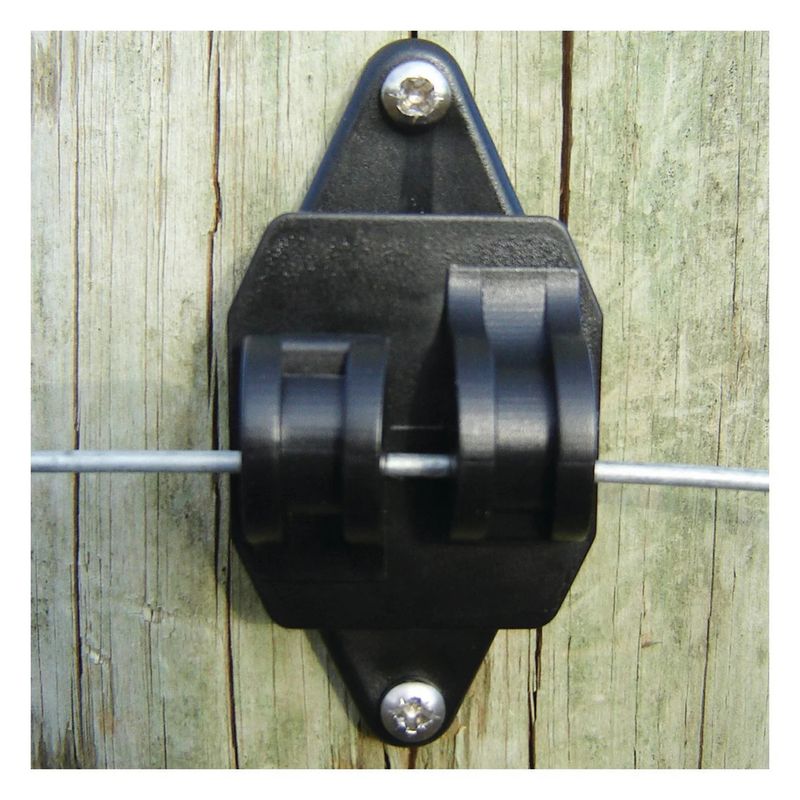 Patriot Wood Post Claw Insulator Black 25PK