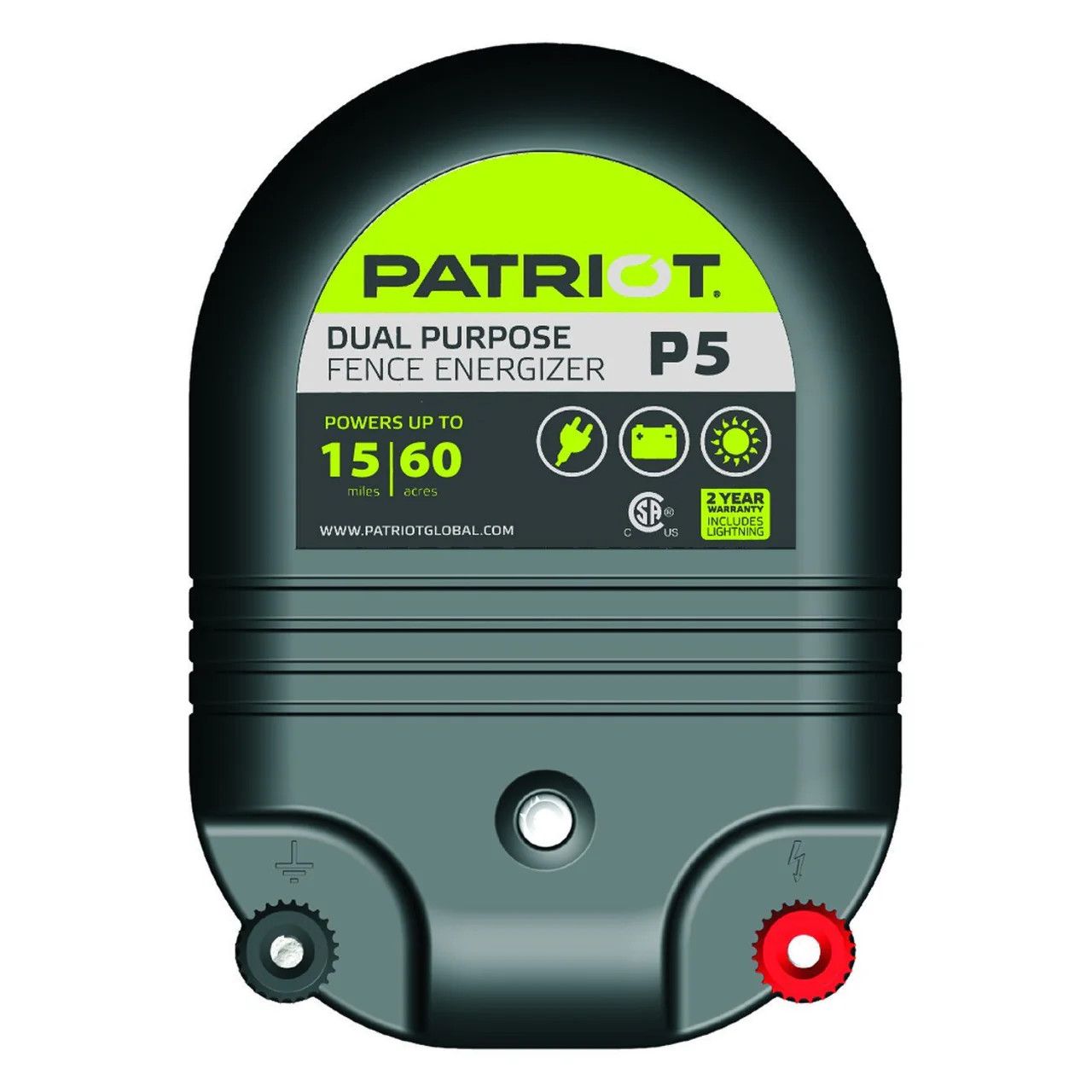 Patriot P5 Dual Purpose Fence Charger 12V/110V