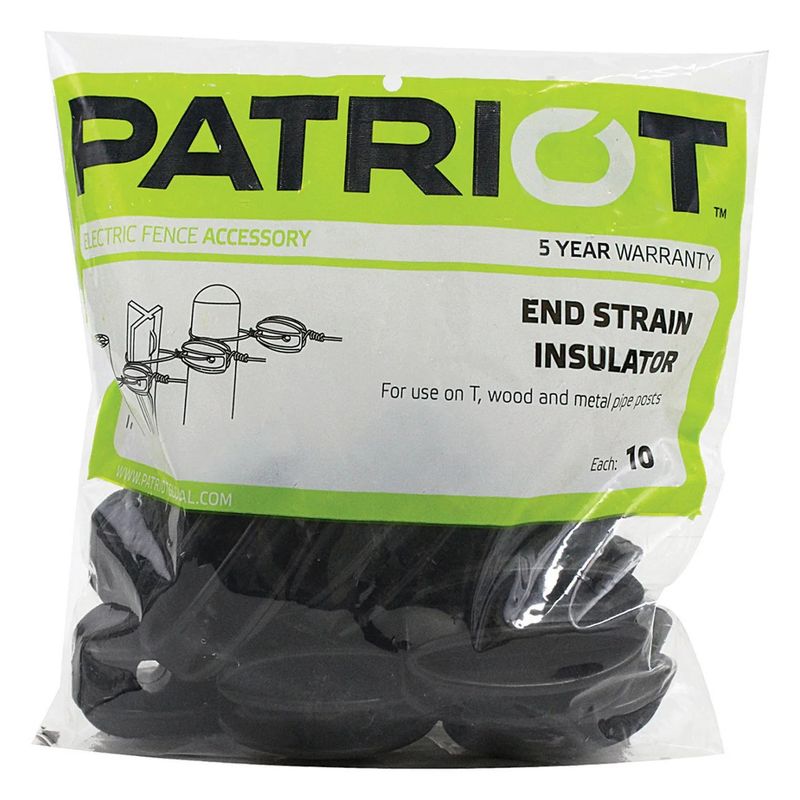 Patriot End Strain Insulator Black 10PK