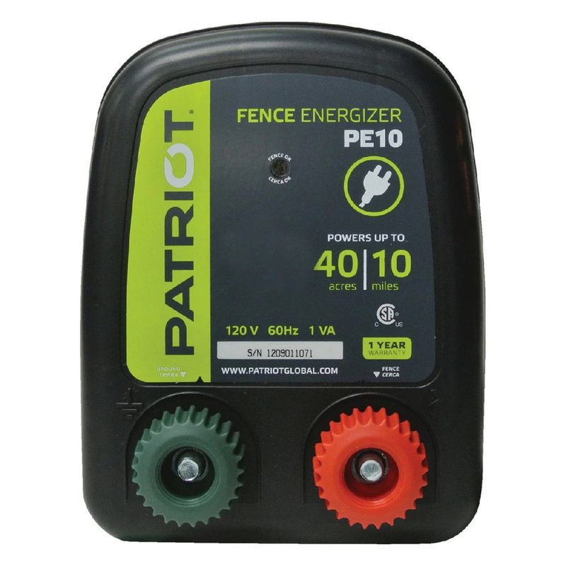 Patriot PE10 Fence Charger (AC)