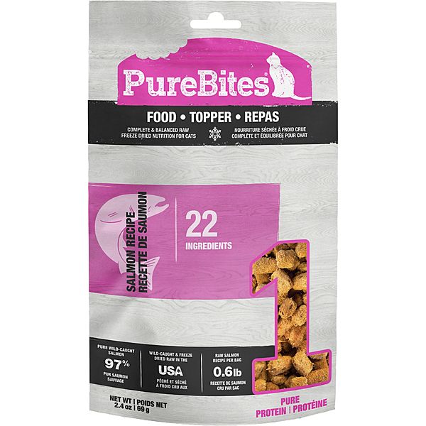 PureBites Freeze Dried Food/Topper Salmon [CAT] 68GM