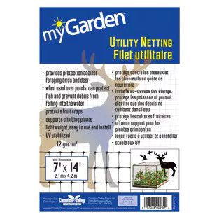 MyGarden Utility Netting 3/4" Black 7' x 14'