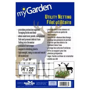 MyGarden Utility Netting 3/4" Black 14' X 25'