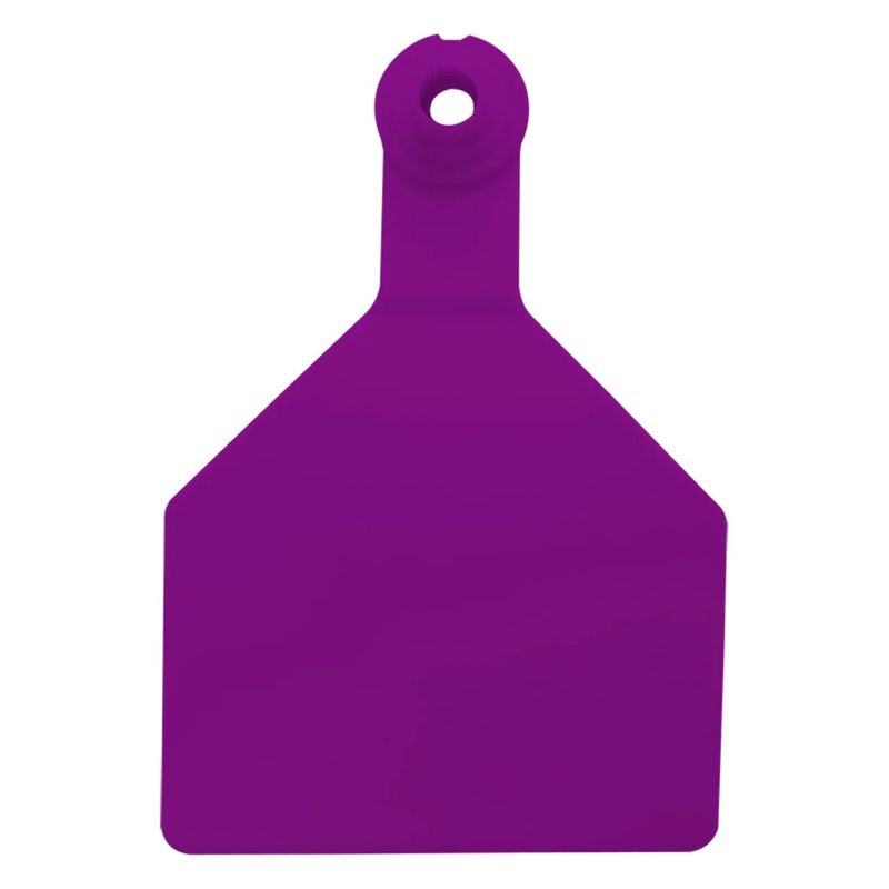DISCOUNTED 19 PKG - Stockman Z2 Tags 2PC Blank Cow Purple 19 PKG