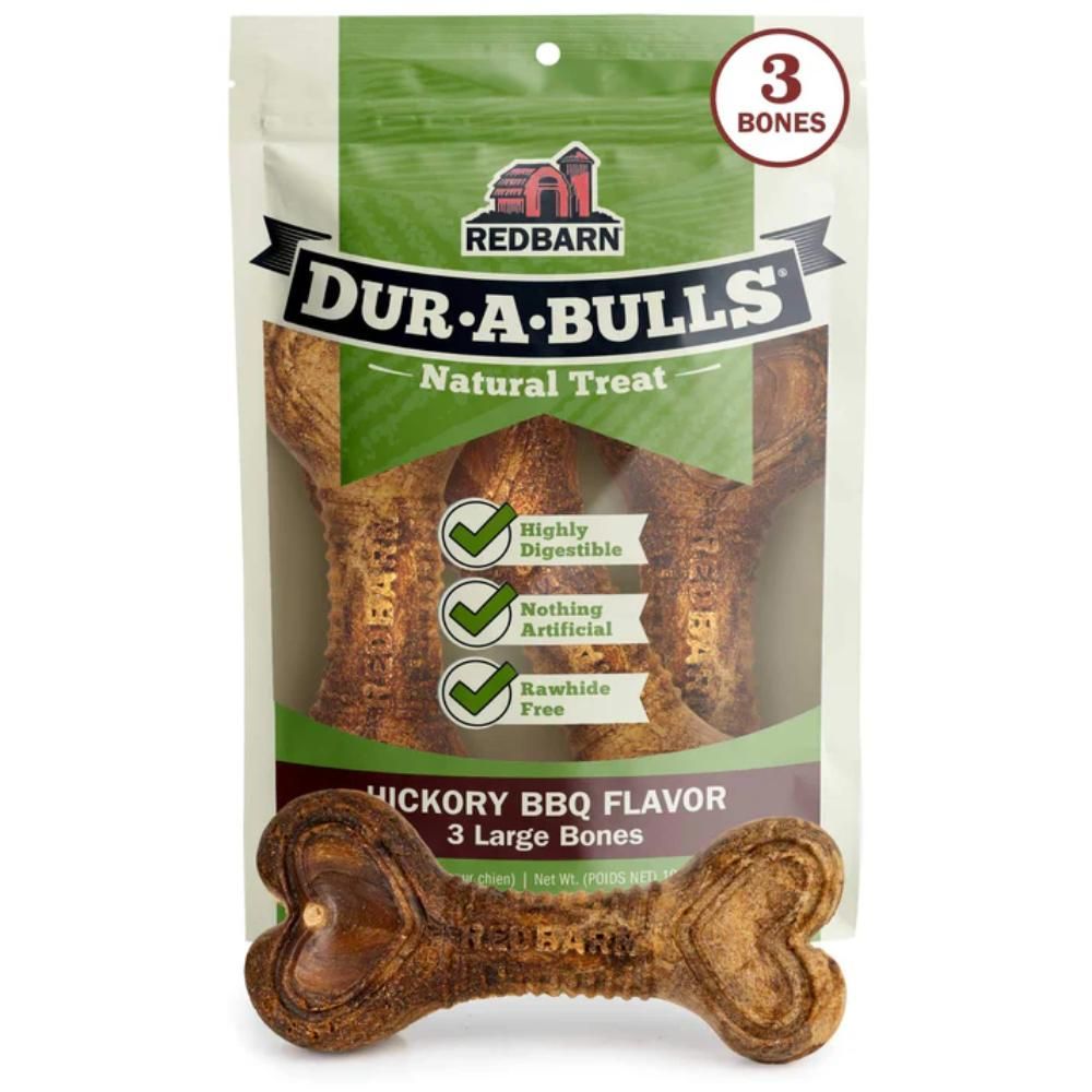 RedBarn Dur-A-Bulls Bone LG 3PK