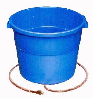Heated Plastic Bucket 16 GAL 260W