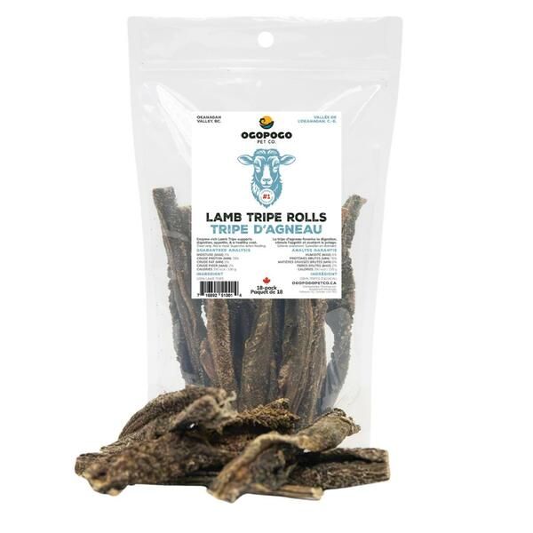 Ogopogo Pet Lamb Tripe Rolls 18PK