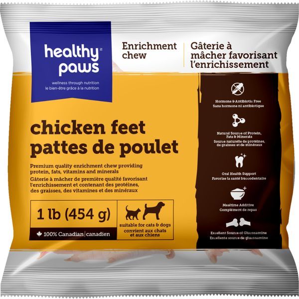 Healthy Paws Frozen - Chicken Feet 1LB